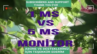 Dev Karşılaştırma 1 MS vs 5MS monitör  1ms vs 5ms Monitör giant comparison [upl. by Arema]