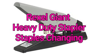 Rexel Giant Heavy Duty Stapler  Staples Changing [upl. by Ahsieket]