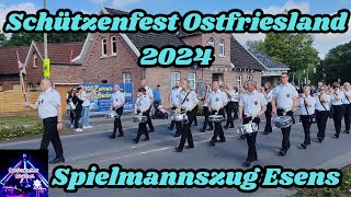 Schützenfest Ostfriesland 2024  Spielmannszug Esens Highlights [upl. by Gilges]