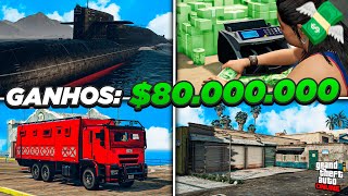 AS 11 MELHORES FORMAS DE GANHAR DINHEIRO SOLO NO GTA 5 ONLINE [upl. by Laks]