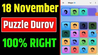 18 November Major puzzle durov Solved Today  Major Daily combo card 18 November Major puzzle durov [upl. by Leroi]