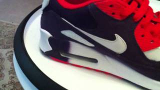 NIKE Womens Air Max 90  Grnd Purple  Chilling Red  Marissass kicks [upl. by Urbain]