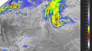 Hurricane Sandy Satellite Animation [upl. by Elleuqar]