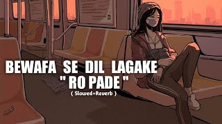 Bewafa Se Dil Lagake Ro Parde  Slowed Reverb [upl. by Annahsad887]