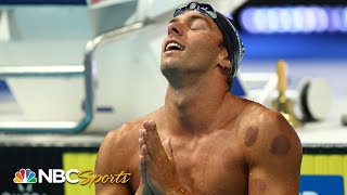 Paltrinieri challenges the WR Finke destroys American record in Worlds 1500m free  NBC Sports [upl. by Edlihtam]