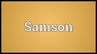 Samson Meaning [upl. by Westberg48]