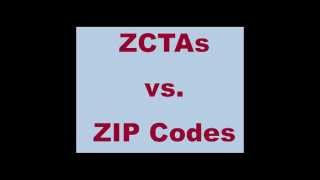 ZIP Code Databases the Difference between a ZCTA and ZIP Code [upl. by Terra462]