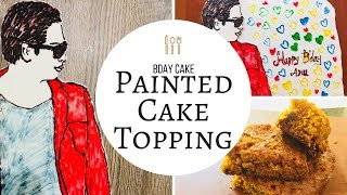 Hand Painted Cake Tutorial  CarrotDates Cake Recipe👍🏻 [upl. by Yarazed502]