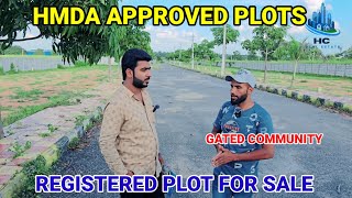 HMDA APPROVED PLOTS SALE IN JP DARGHA HYDERABAD [upl. by Mauri572]