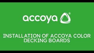 Installation of Accoya Color decking boards [upl. by Sirah382]