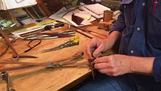 Tack Tip How to Tie Bridle Ties [upl. by Bbor715]