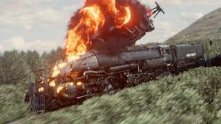 No 4014 Big Boy Train Crash Animation Short Film [upl. by Yzzo338]