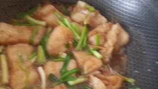 stir fry Dory fish with spring onion ginisang dory fish [upl. by Releehw]