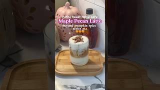 Maple Pecan Latte 🍁☕️ recipe homecafe fallrecipe coffee [upl. by Berstine963]