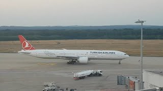 Turkish Airlines Boeing 777 Take off from Cologne Bonn Airport  Aviation Club [upl. by Idham83]