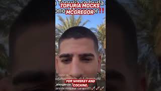 TOPURIA shuts down MCGREGOR with EPIC response after CRITICISM [upl. by Dewhirst55]