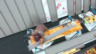 Installing VicWest 16quot Prestige Metal Standing Seam Panels on a Roof in Burlington for Ben Homes [upl. by Nolur790]