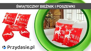 Zestaw świąteczny bieżnik na stół  2x poszewka na poduszkę jaśka 9978  PrzydaSiePL [upl. by Sucramraj]