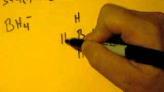 Lewis Dot Structure of BH4 tetrahydroborate ion [upl. by Eirret]