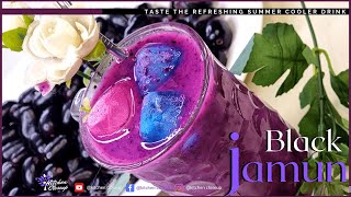 Black Jamun  Java Plum  Drink Recipe  How To Make Black Jamun Drink Jamun Summer Cooler Drink [upl. by Ylagam]