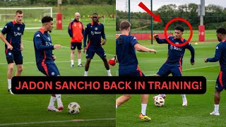 Jadon Sancho is BACK In Manchester United Training He Stays Reaction [upl. by Aihsa]