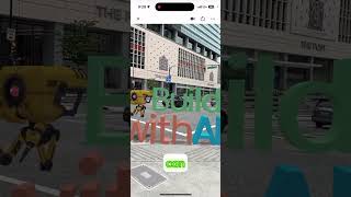 Location based AR using Geospatial API from Google [upl. by Ainoda]