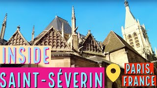 Inside SaintSéverin church Paris France  4K [upl. by Snehpets928]