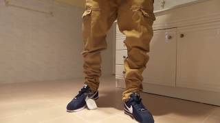 Navy Nike cortez on feet [upl. by Indira]