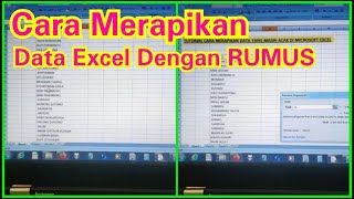 Tutorial Cara Merapikan Data Excel yang Masih Tidak Beraturan [upl. by Rossner]