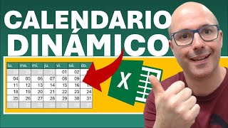 ✅ CALENDARIO DINÁMICO EN excel [upl. by Stinky]