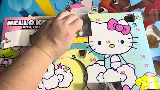 Hello kitty advent calendar open with Nursery rhymes songs unboxing [upl. by Miarzim]