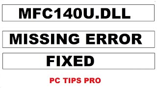 How to Fix mfc140udll Missing Error [upl. by Derzon]