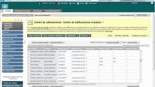 Como Calificar y Centro de Calificaciones Blackboard 9 1 [upl. by Nhguavahs256]