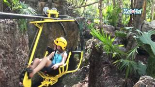 Riviera Maya Attractions XelHa ZipBike [upl. by Levania297]