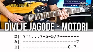 Divlje Jagode  Motori 1982  Lekcija Za Gitaru  Guitar Tutorial  Dalibor Stojanovski [upl. by Lartnom]