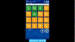 Wordament by Microsoft Corporation  words puzzle game for Android and iOS  gameplay [upl. by Odie576]