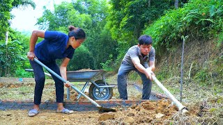 Quickly construct the foundation for the new resettlement site granted by the commune government [upl. by Teddy]