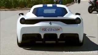 NOVITEC Ferrari 458 Speciale LAUNCH CONTROL  Start Revs amp LOUD Acceleration [upl. by Ardnael399]