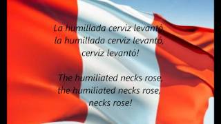 Peruvian National Anthem  quotHimno Nacional Del Peruquot ESEN [upl. by Silvano]