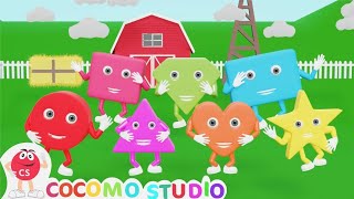 Sing along Shapes Song  with lyrics featuring Debbie Doo  CoComo [upl. by Sekyere989]