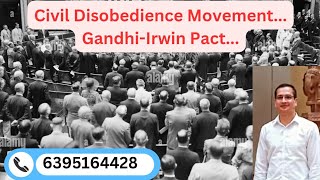 Civil disobedience movementGandhiIrwin pactpart1Crack CompetitionJudiciaryuppscupscHJS [upl. by Niveg]