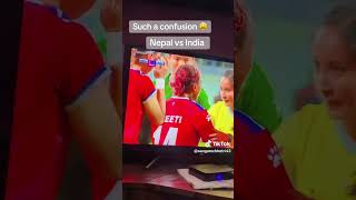 Nepap vs india unexpacted match mepal wins footballshorts all [upl. by Letsyrk]