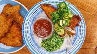 How to Make Pork Kiev Tonkatsu and Green Rice by Rachael [upl. by Anitroc236]