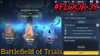 Battlefield of Trails Floor 39 Clear Solo Leveling Arises [upl. by Vey]