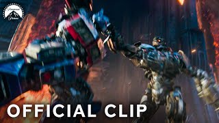 Optimus Prime vs Scourge FINAL Battle Featuring Anthony Ramos  Transformers Rise of the Beasts [upl. by Anillek]