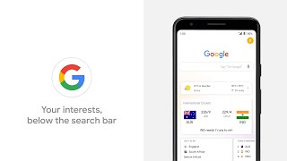 Find your interests below the search bar  Google App [upl. by Eile]