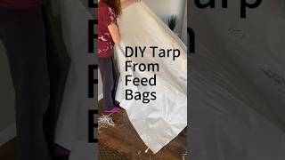 DIY Tarp from Feed Sacks diyprojects recycle [upl. by Ahmad913]