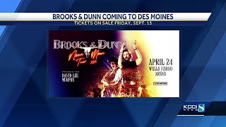 Brooks amp Dunn bringing Neon Moon Tour to Des Moines [upl. by Nohsav]