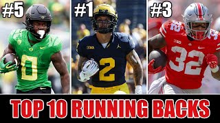 Top 10 RUNNING BACKS In The 2024 NFL Draft  MidSeason Rankings [upl. by Wing551]