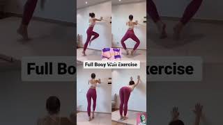 Full body Wall exercise womenfitness womenhealthyogagirl [upl. by Noyerb]